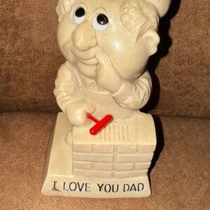 R.W. Berries Co's. I LOVE YOU DAD Kitschy Figurine Statue Sand Filled